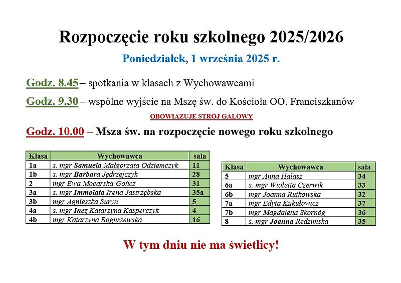 Rozpoczęcie Nowego Roku Szkolnego 2025/2026 - zdjęcie 1