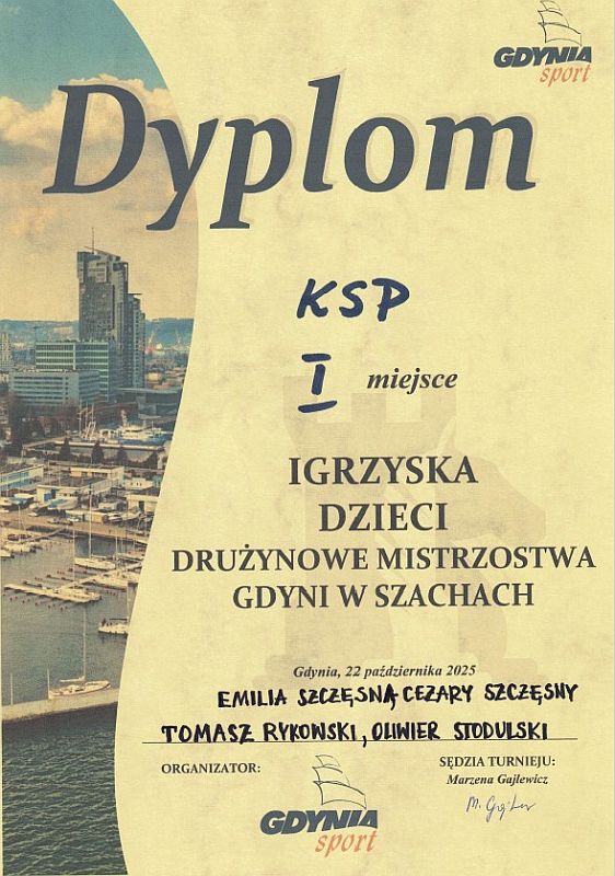 Drużynowe Mistrzostwa Gdyni w Szachach - zdjęcie 1
