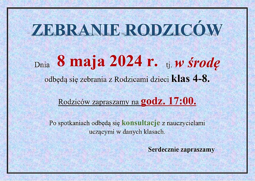 Zebranie Rodziców V/2024 - zdjęcie 2