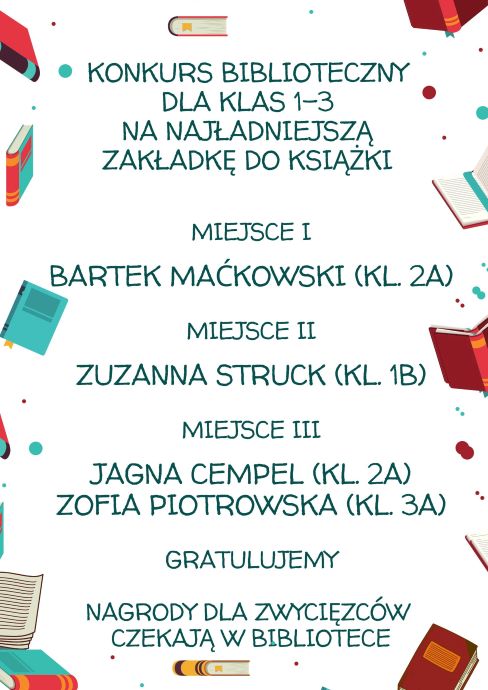 Konkurs Biblioteczny rozstrzygnięty - zdjęcie 1