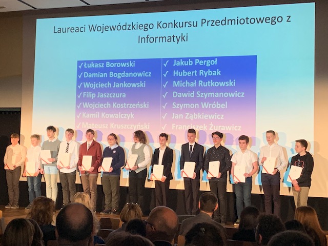 Wojewódzka Gala Wręczenia Zaświadczeń Laureatom Wojewódzkich Konkursów Przedmiotowych - zdjęcie 1