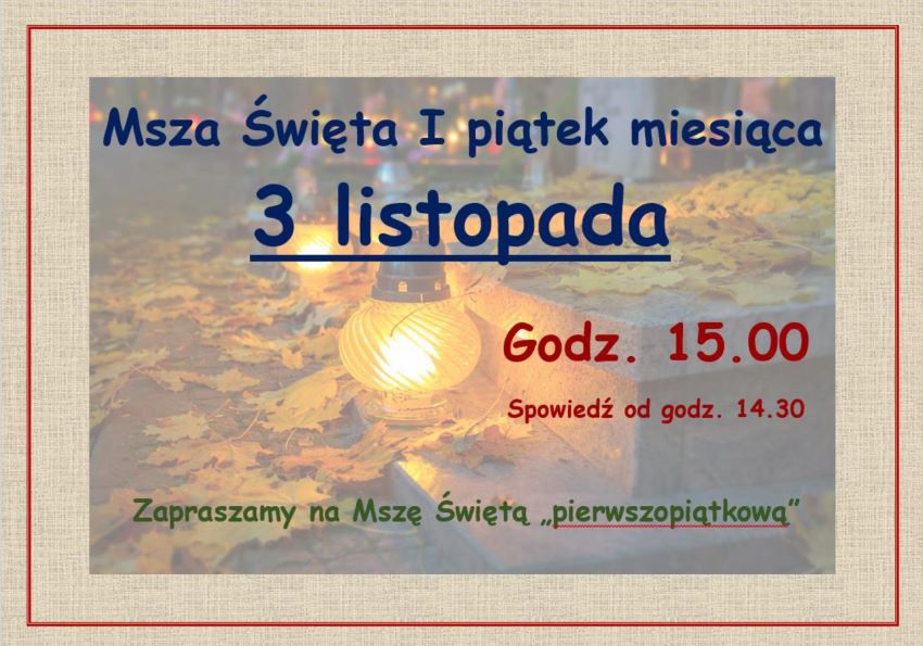 I piątek miesiąca - Listopad/2023 - zdjęcie 1