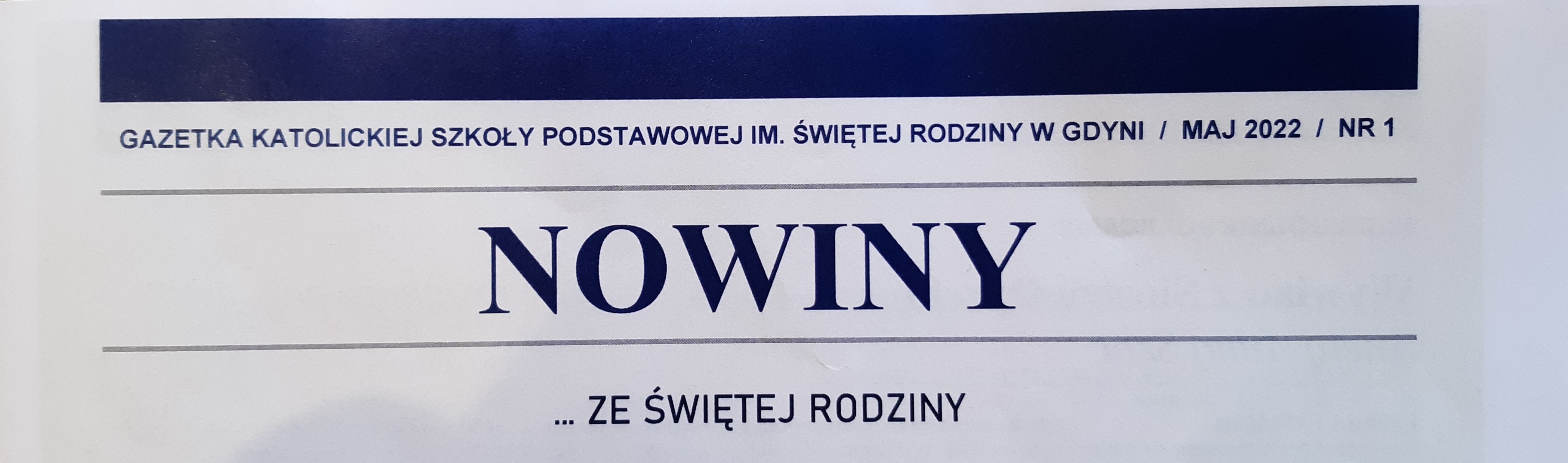 NOWINY ZE ŚWIĘTEJ RODZINY