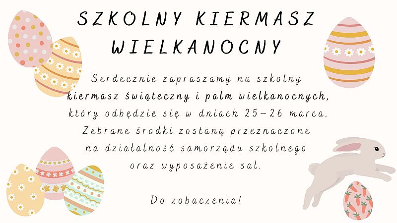 Szkolny Kiermasz Wielkanocny
