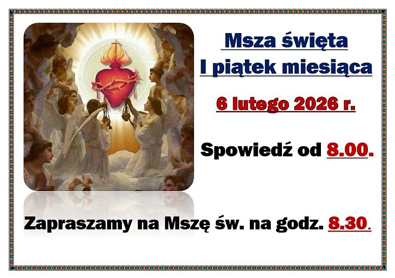 Msza święta I piątek