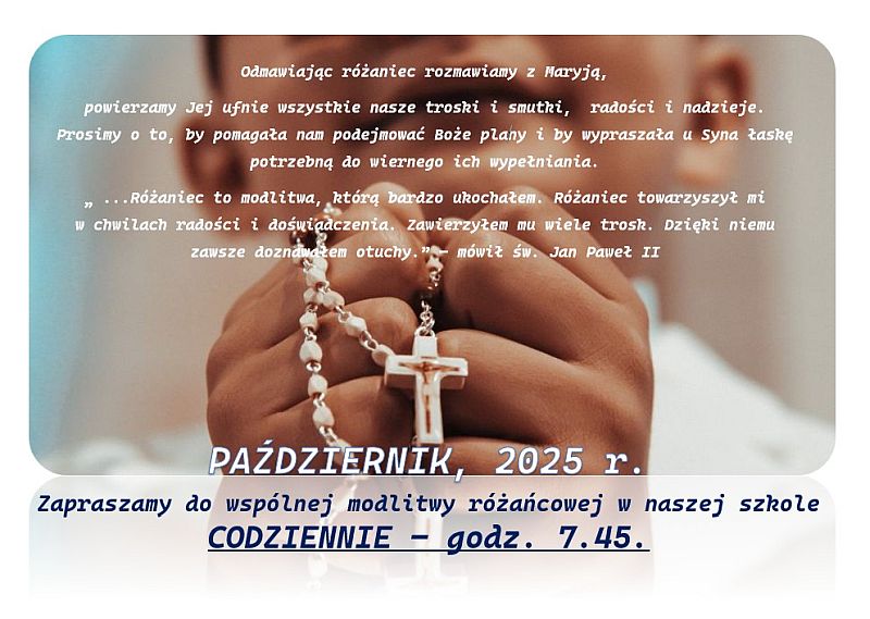 Zapraszamy do wspólnej modlitwy różańcowej