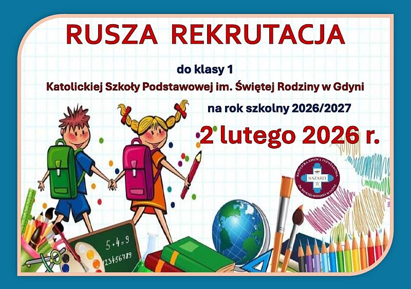 Rekrutacja do 1 klasy na rok szkolny 2026/2027