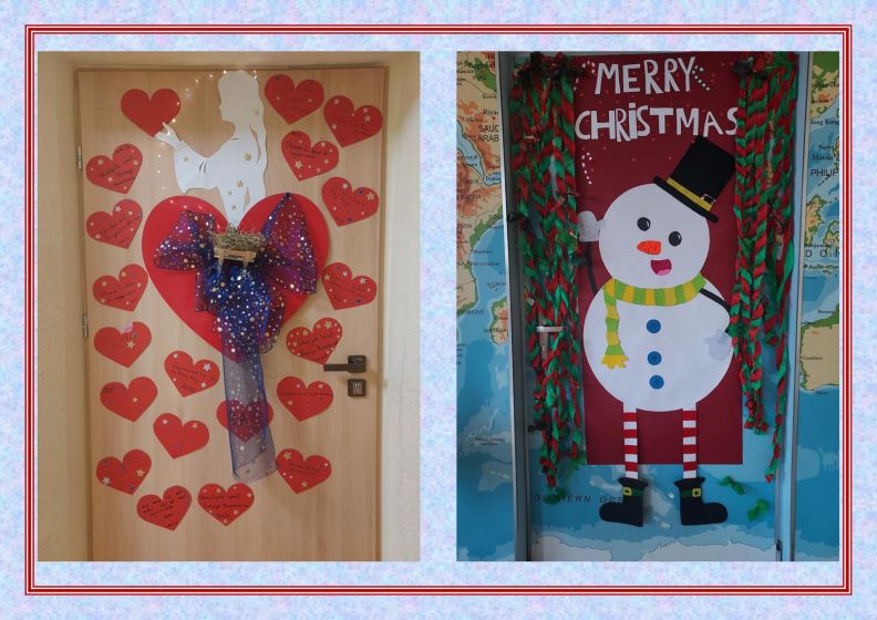 Rozstrzygnięcie konkursu na najpiękniej udekorowane świąteczne drzwi do sali lekcyjnej