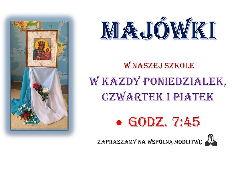 Nabożeństwa Majowe w naszej szkole