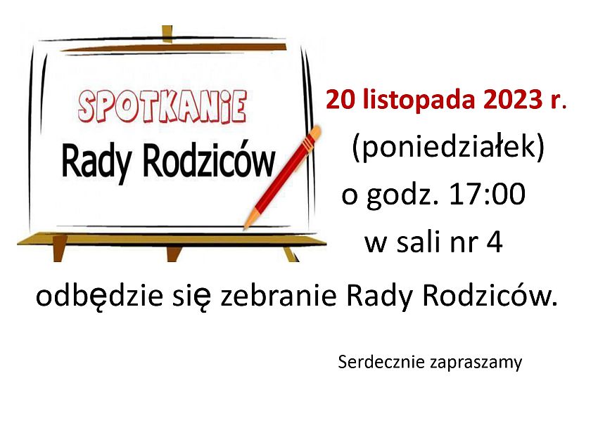 Zebranie Rady Rodziców XI/2023